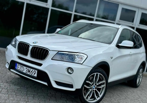 BMW X3 cena 72900 przebieg: 139000, rok produkcji 2014 z Torzym małe 781